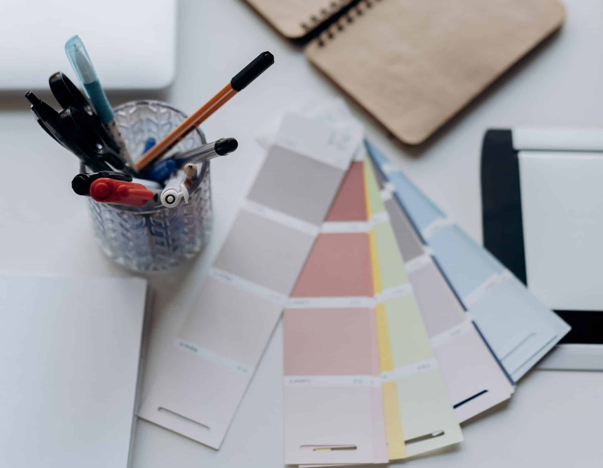 Illustratie foto voor online marketing voor schilders